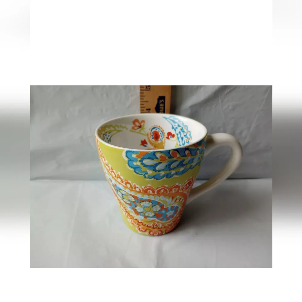 Pier 1 Imports Paisley Coffee/Tea Mug/Cup 12ounces